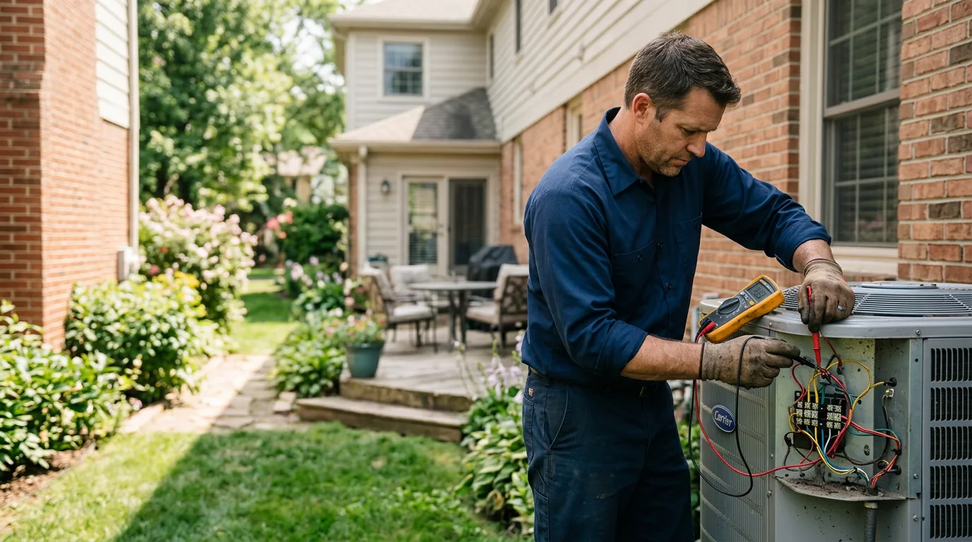 HVAC technician working near Bridgewater, MA